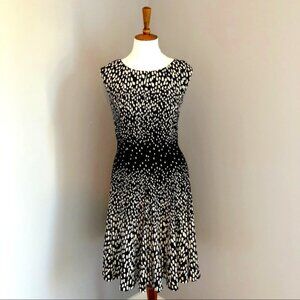 Eliza J gradient print fit and flare dress